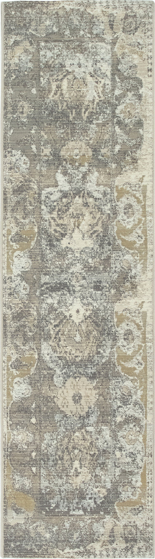 Trans Ocean Marina 8044/47 Kashan Grey Area Rug by Liora Manne