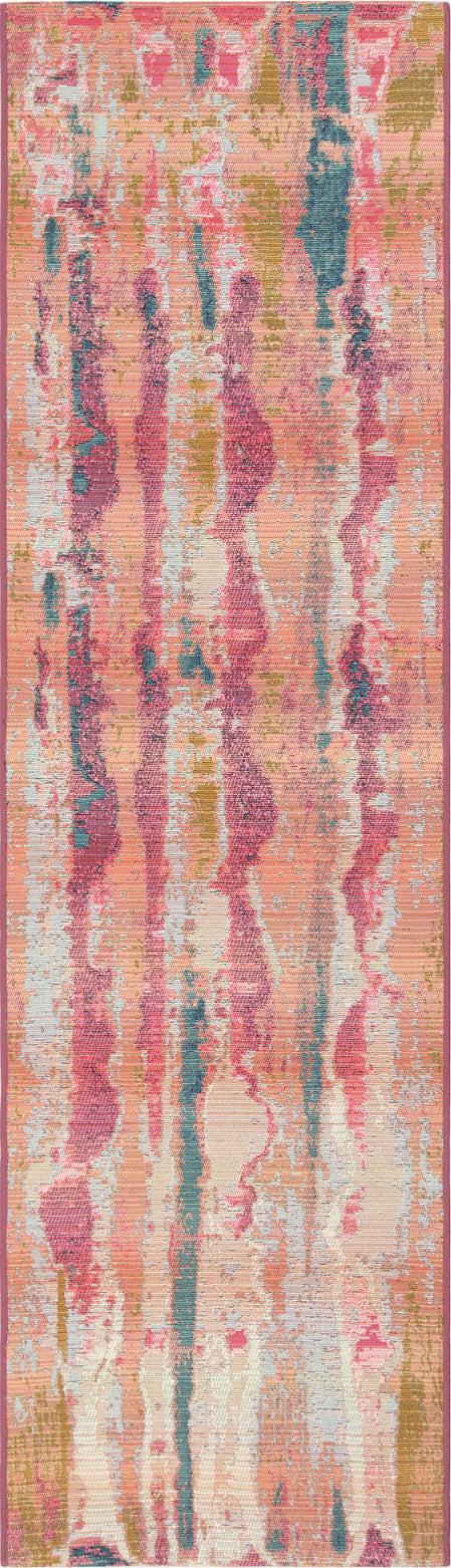 Trans Ocean Marina 8048/37 Reflection Pink Area Rug by Liora Manne