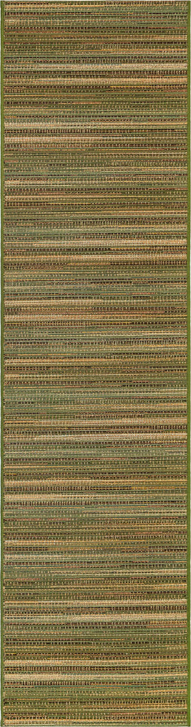 Trans Ocean Marina 8052/06 Stripes Green Area Rug by Liora Manne