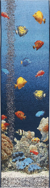 Trans Ocean Marina 8078/04 Aquarium Blue Area Rug by Liora Manne