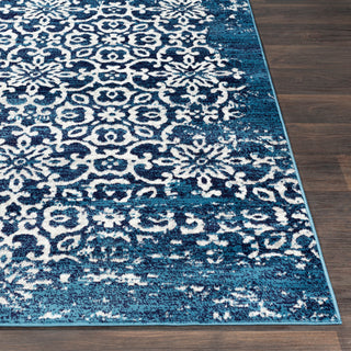 Surya Monte Carlo MNC-2303 Sky Blue Navy White Light Gray Area Rug Mirror Detail Image