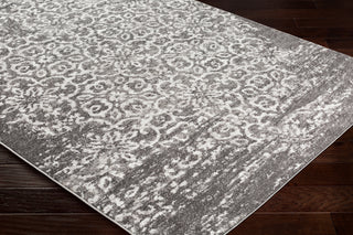 Monte Carlo MNC-2305 Charcoal Light Gray White Area Rug by Surya Corner Image