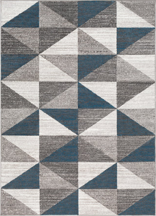 Surya Monte Carlo MNC-2307 Light Gray White Charcoal Sky Blue Area Rug main image