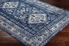 Surya Monte Carlo MNC-2315 Navy Light Gray Sky Blue White Area Rug Corner Image