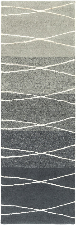 Surya Manor MNR-1001 Light Gray Area Rug by GlucksteinHome 2'6'' x 8' Runner