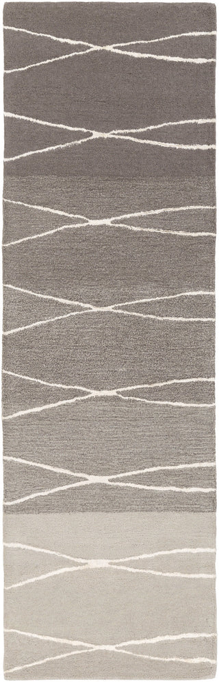 Surya Manor MNR-1002 Gray Area Rug by GlucksteinHome 2'6'' x 8' Runner