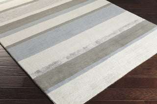 Surya Manor MNR-1003 Slate Hand Tufted Area Rug by GlucksteinHome 5x8 Corner