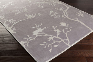 Surya Manor MNR-1009 Gray Hand Tufted Area Rug by GlucksteinHome 5x8 Corner