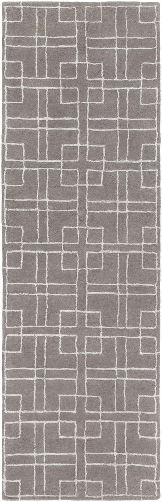 Surya Manor MNR-1012 Charcoal Area Rug by GlucksteinHome 2'6'' x 8' Runner