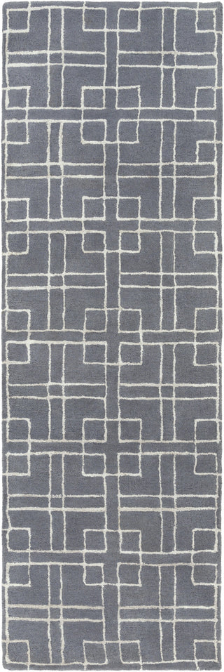 Surya Manor MNR-1013 Gray Area Rug by GlucksteinHome 2'6'' x 8' Runner