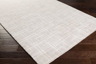 Surya Manor MNR-1014 Light Gray Hand Tufted Area Rug by GlucksteinHome 5x8 Corner