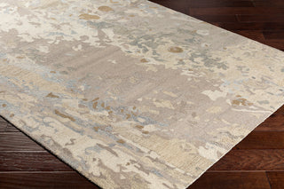 Surya Modern Nouveau MNV-1006 Khaki Taupe Medium Gray Camel Tan Beige Area Rug Corner Image