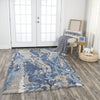 Rizzy Mod MO867A Blue Area Rug  Feature