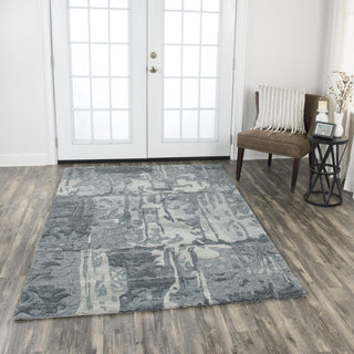 Rizzy Mod MO003B Gray Area Rug Corner Image