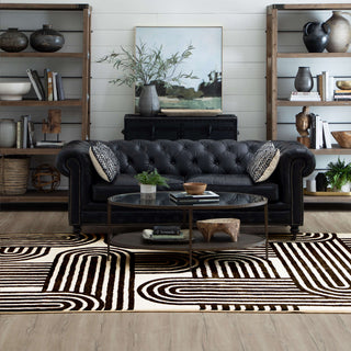 Karastan Artisan Mod Charcoal by Area Rug Scott Living Lifestyle Image