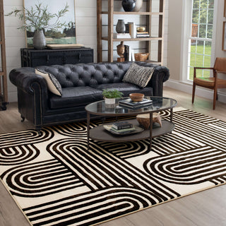 Karastan Artisan Mod Charcoal by Area Rug Scott Living Lifestyle Image