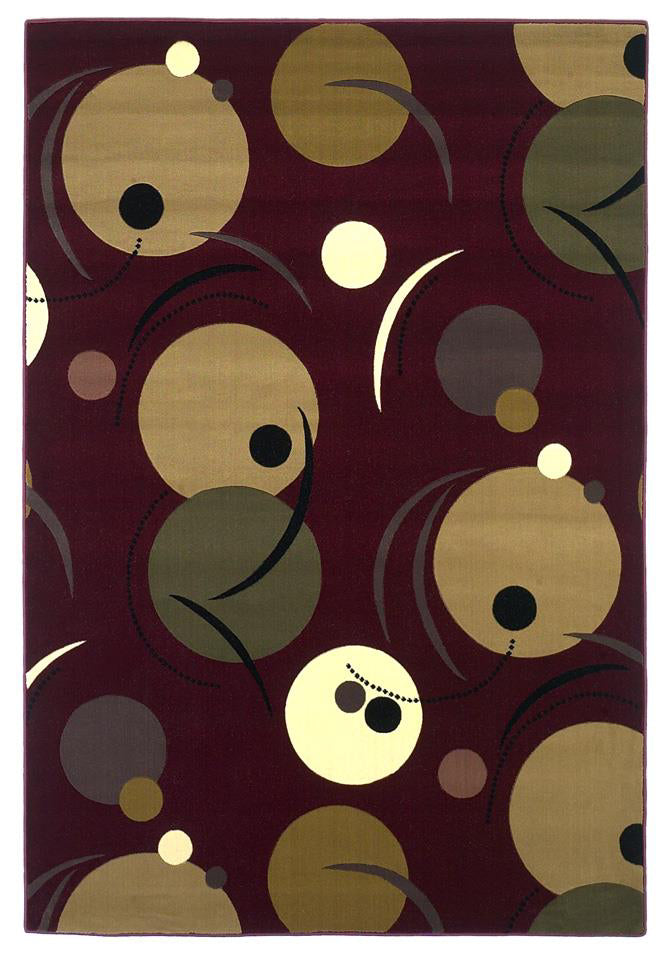 KAS Moda 6903 Burgundy Phases Area Rug main image