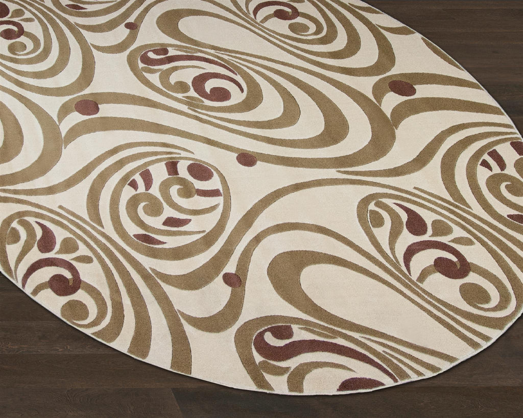 KAS Moda 6934 Ivory/Coffee Milano Area Rug main image