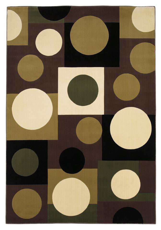 KAS Moda 6938 Plum/Ivory Circles Area Rug main image