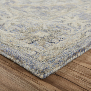 LR Resources Modern Traditions 81285 Ice Blue Area Rug Alternate Image