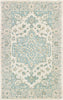 LR Resources Modern Traditions 81288 Turquoise Gray Area Rug main image