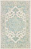 LR Resources Modern Traditions 81288 Turquoise Gray Area Rug main image