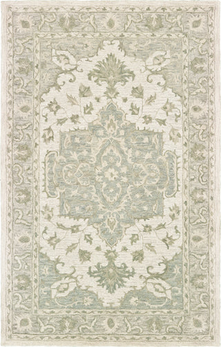 LR Resources Modern Traditions 81289 Sea Green / Gray Area Rug main image