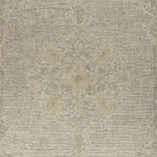 LR Resources Modern Traditions Floral Medallion Beige Area Rug Detail Image