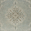 LR Resources Modern Traditions Lagoon Medallion Blue Area Rug Detail Image
