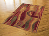 Mohawk Home New Wave Picasso Wine Area Rug Corner Shot