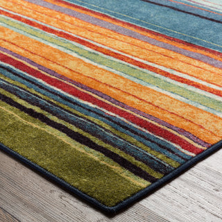 Mohawk Home New Wave Rainbow Multi Area Rug Corner Shot