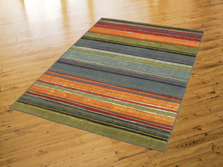 Mohawk Home New Wave Rainbow Multi Area Rug Corner Shot
