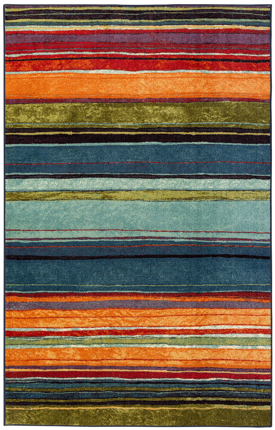 Mohawk Home Printed Indoor/ Outdoor Avenue Stripe Multi Area Rug –  Incredible Rugs and Decor