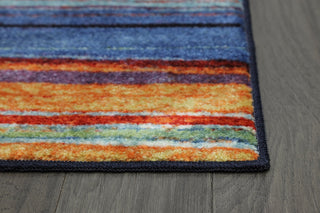 Mohawk Home New Wave Rainbow Multi Area Rug Corner Shot