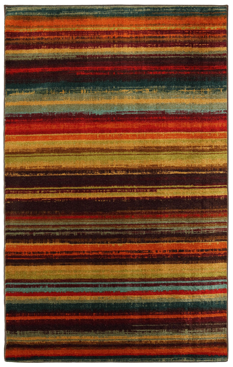  Mohawk Home Rainbow Stripe 5' x 8' Area Rug - Multicolor -  Perfect for Living Room, Dining Room, Office : Home & Kitchen
