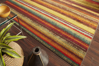 Mohawk Home New Wave Boho Stripe Multi Area Rug Detail