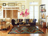 Mohawk Home New Wave Primary Ikat Area Rug Room Scene Feature