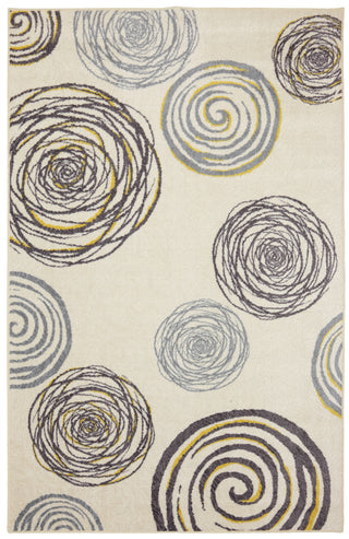 Mohawk Home Free Flow Swirlz Yellow Area Rug main image