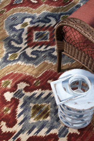 Mohawk Home Printed Indoor/ Outdoor Mystic Ikat Primary Area Rug Detail