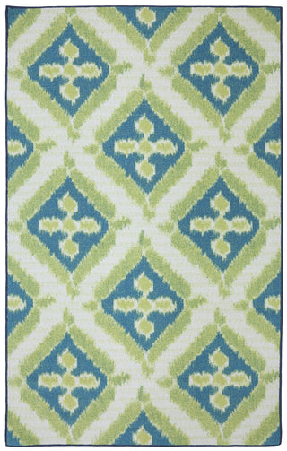 Mohawk Home Printed Indoor/ Outdoor Summer Splash Turquoise Area Rug main image