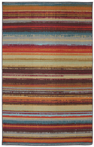 Mohawk Home Printed Indoor/ Outdoor Avenue Stripe Multi Area Rug main image