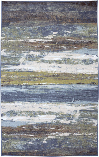 Mohawk Home Escape Abstract Shore Blue Spa Area Rug main image