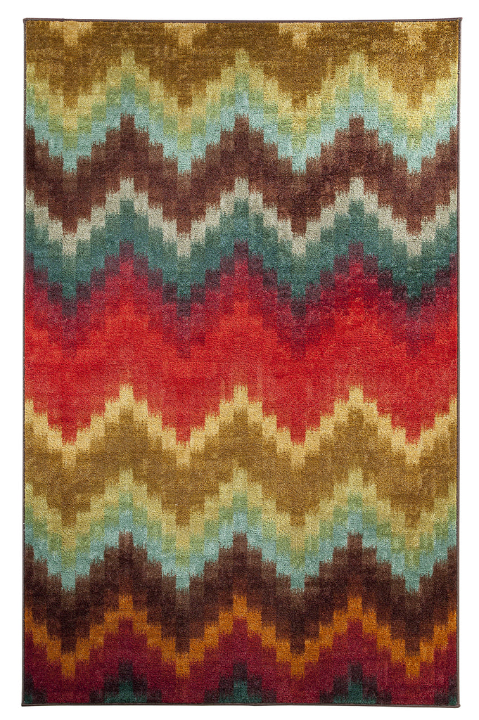 Mohawk Home Strata Painted Zig Zag Multi Area Rug main image