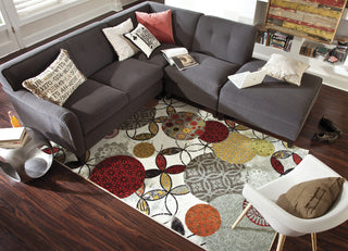 Mohawk Home Strata Give And Take Kaleidoscope Area Rug Room Scene Feature