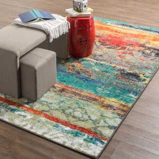 Mohawk Home Strata Eroded Color Multi Area Rug Main Feature