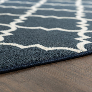 Mohawk Home Soho Fancy Trellis Navy Area Rug Main