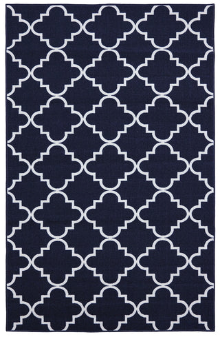 Mohawk Home Soho Fancy Trellis Navy Area Rug Main