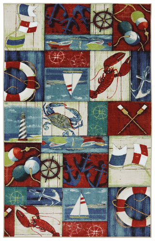 Mohawk Home Escape N Is For Nautical Multi Area Rug main image