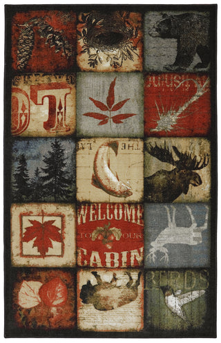 Mohawk Home Escape Lodge Patches Multi Area Rug main image