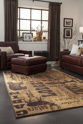 Mohawk Home Escape Rustic Multi Area Rug Room Scene